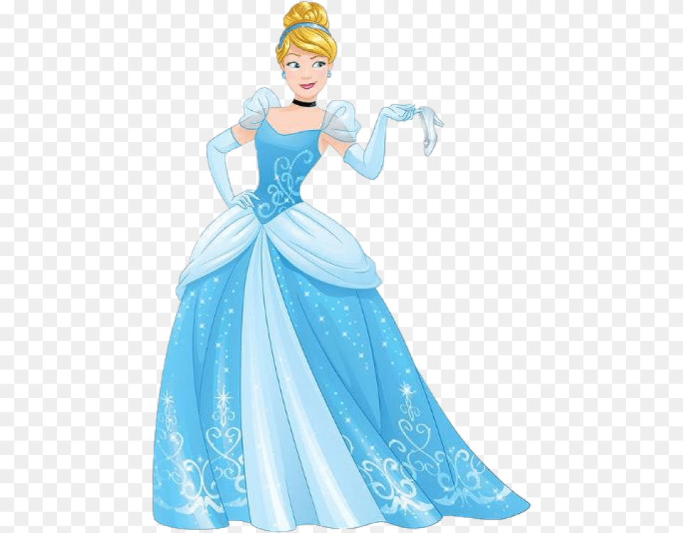 Cinderella And Her Glass Slipper Cinderella Pictures Of Disney Princesses, Formal Wear, Clothing, Dress, Fashion Free Png Download