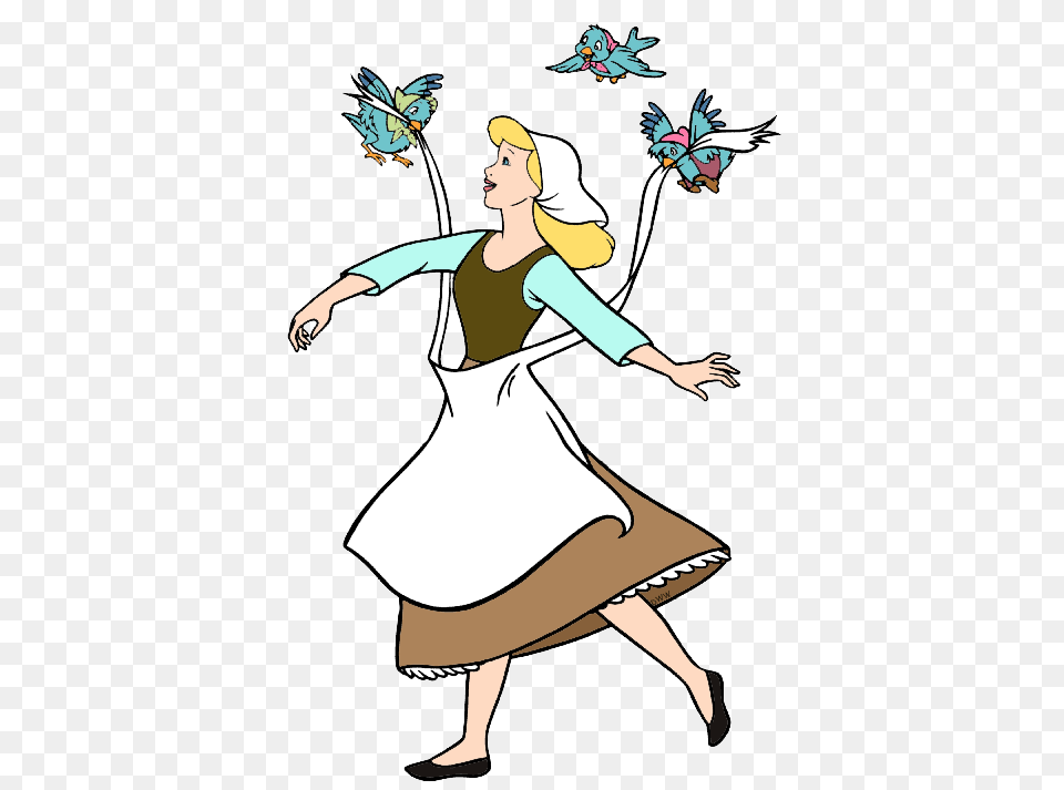 Cinderella Bird Jaq Clip Art, Person, Dancing, Leisure Activities, Face Png