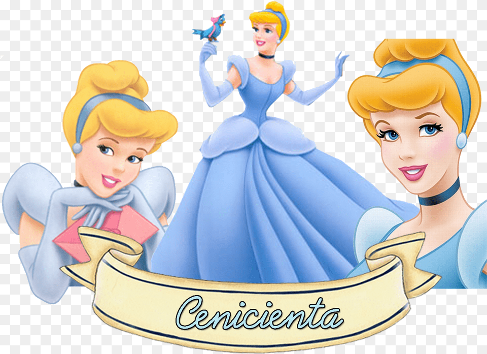 Cinderella Blue Gown Cartoon, Adult, Person, Female, Woman Png Image