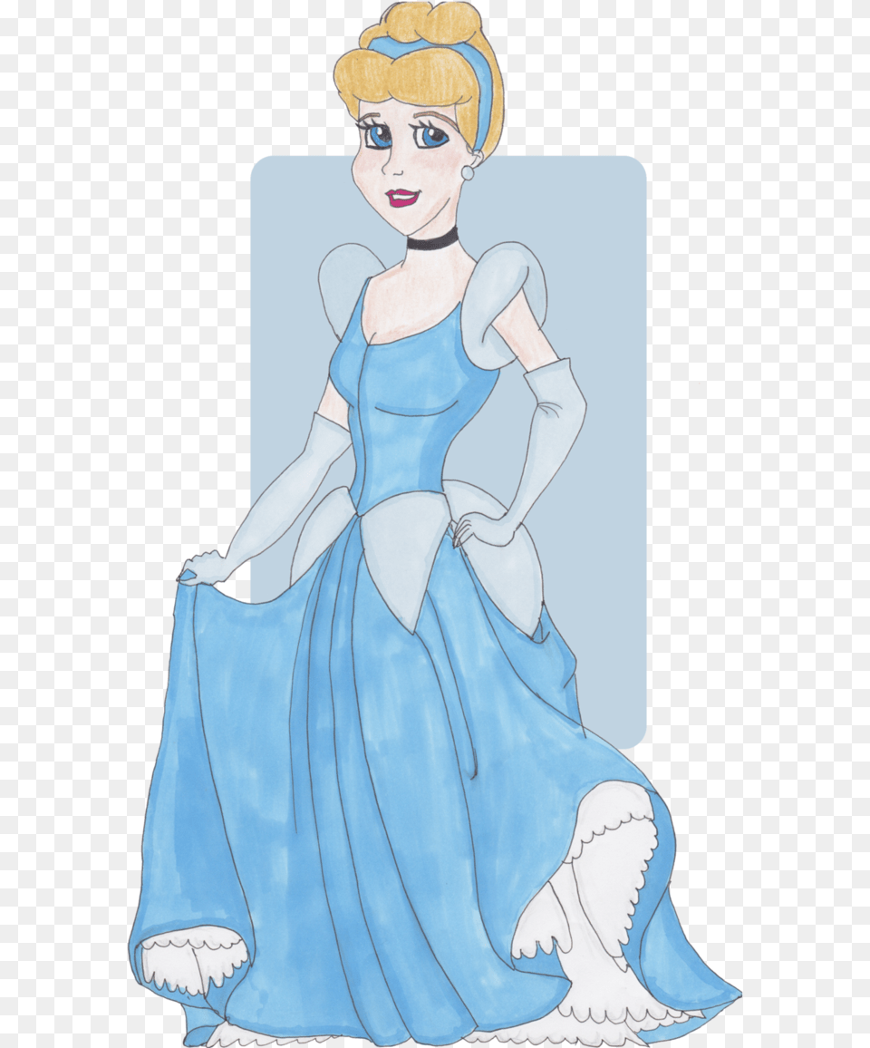 Cinderella By Thegirlonxboxlive On Disney Princess, Publication, Dress, Comics, Clothing Free Png Download
