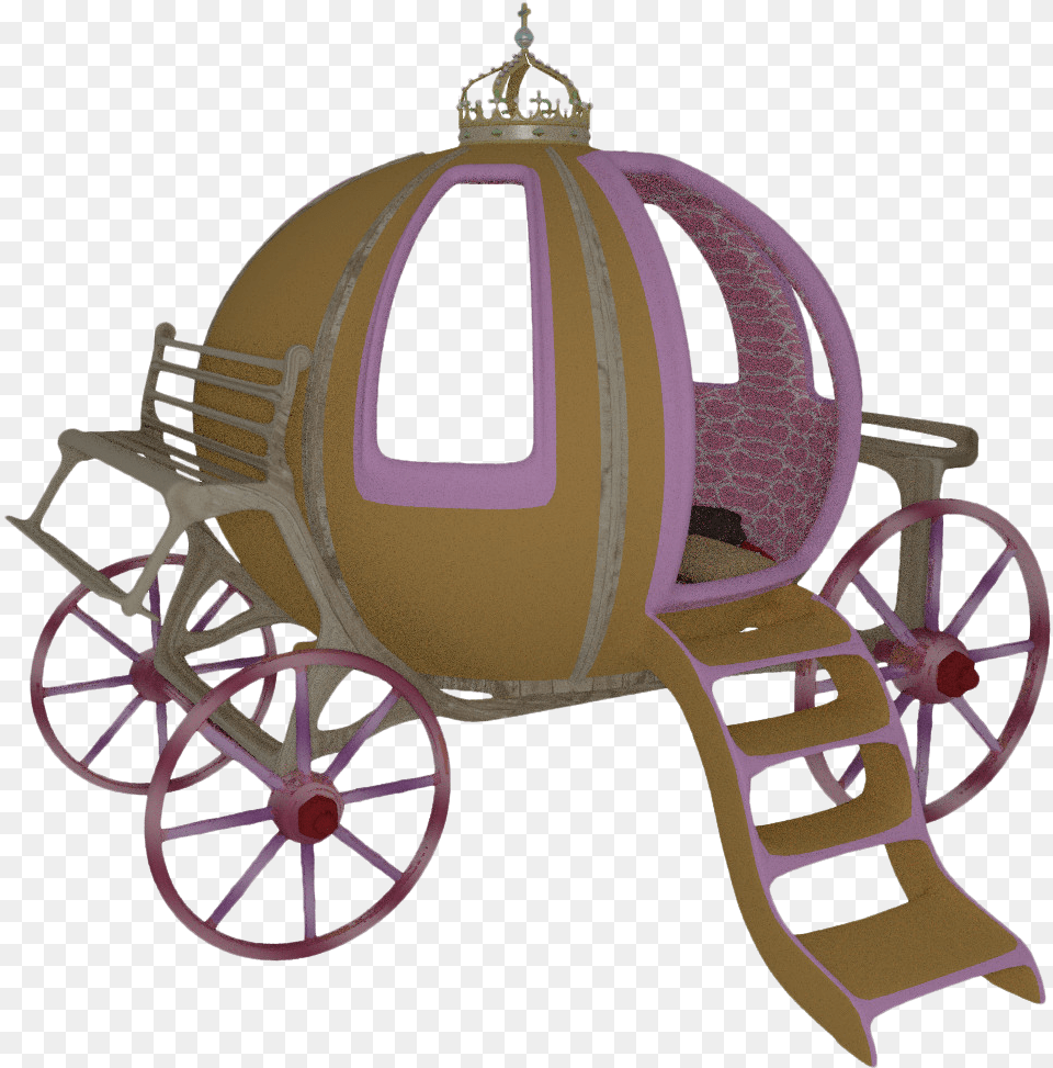 Cinderella Carriage 3d Modeling 3d Computer Graphics Cinderella Carriage 3d Model, Transportation, Vehicle, Machine, Wheel Free Png