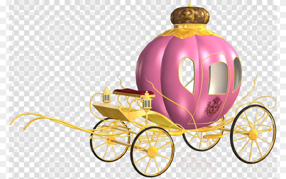 Cinderella Carriage Clipart Cinderella Clip Art Cinderella39s Pumpkin Carriage 3d, Transportation, Vehicle, Machine, Wheel Free Png Download