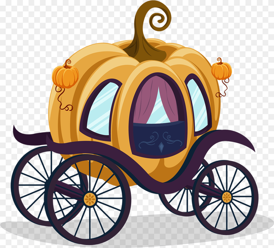 Cinderella Carriage Pumpkin Cartoon Clip Art Carriage, Transportation, Vehicle, Machine, Wheel Free Transparent Png