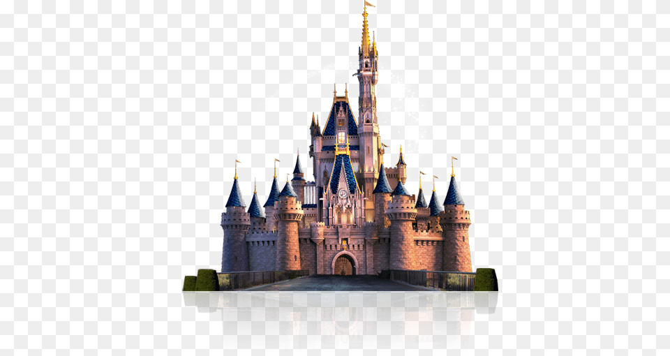 Cinderella Castle, Architecture, Building, Fortress, Spire Png