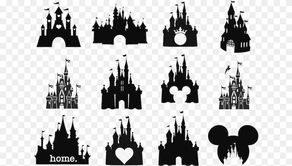 Cinderella Castle Huge Collection Of Clipart Disney Disney Cinderella Castle Silhouette, Lighting, Stencil Png Image