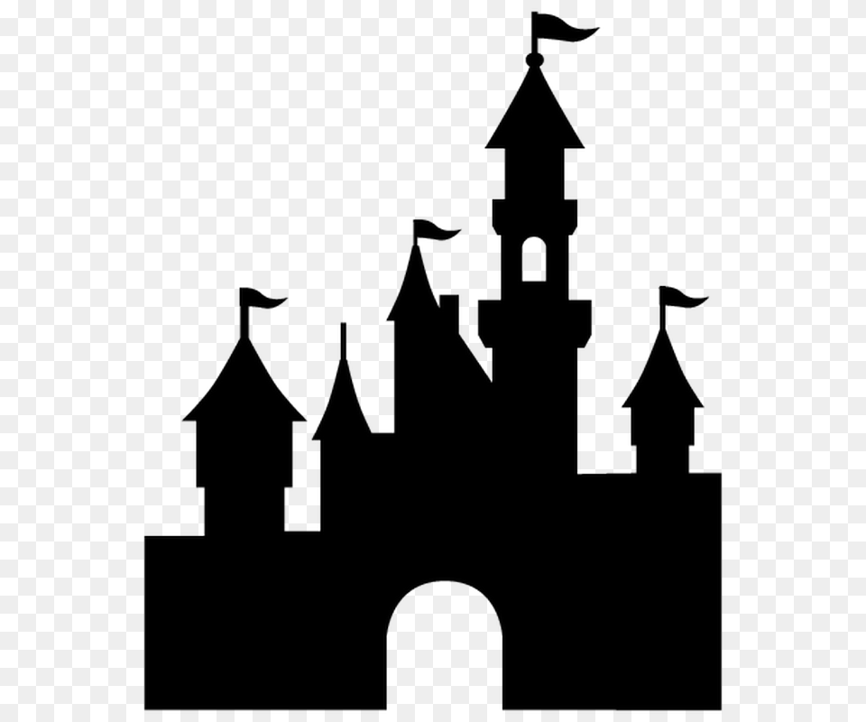 Cinderella Castle Silhouette, Stencil, Altar, Architecture, Building Png Image