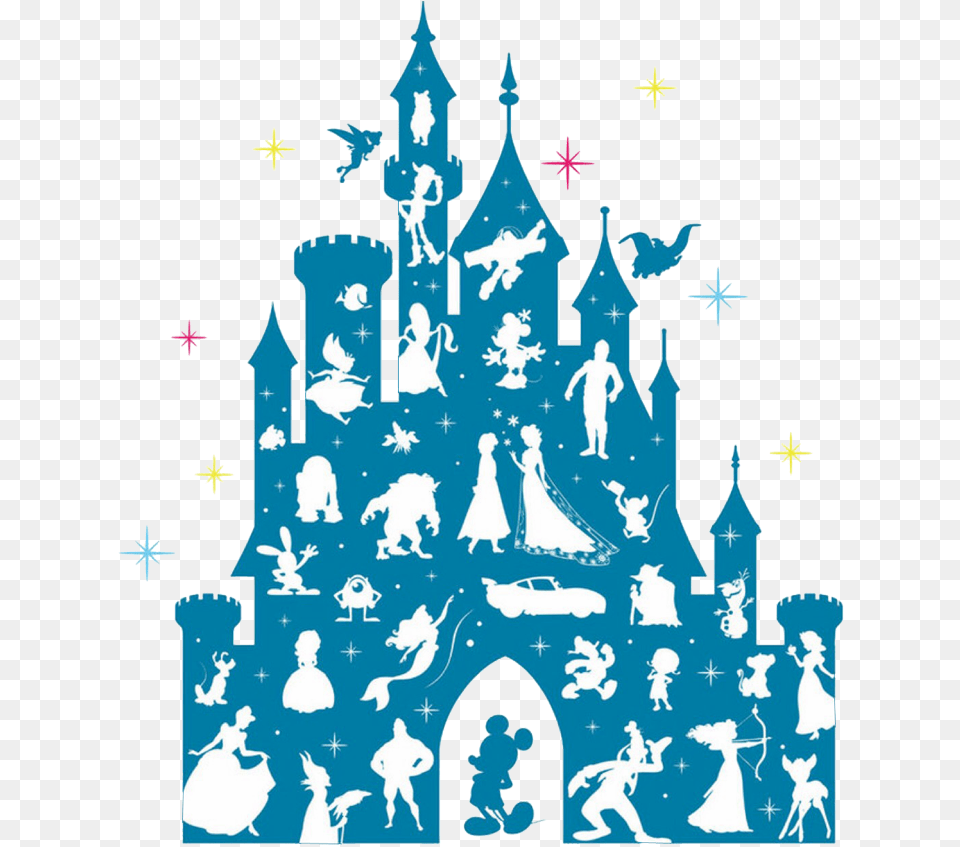 Cinderella Castle Silhouette For Kids Disney Castle Silhouette With Characters, Person, Adult, Bride, Female Png