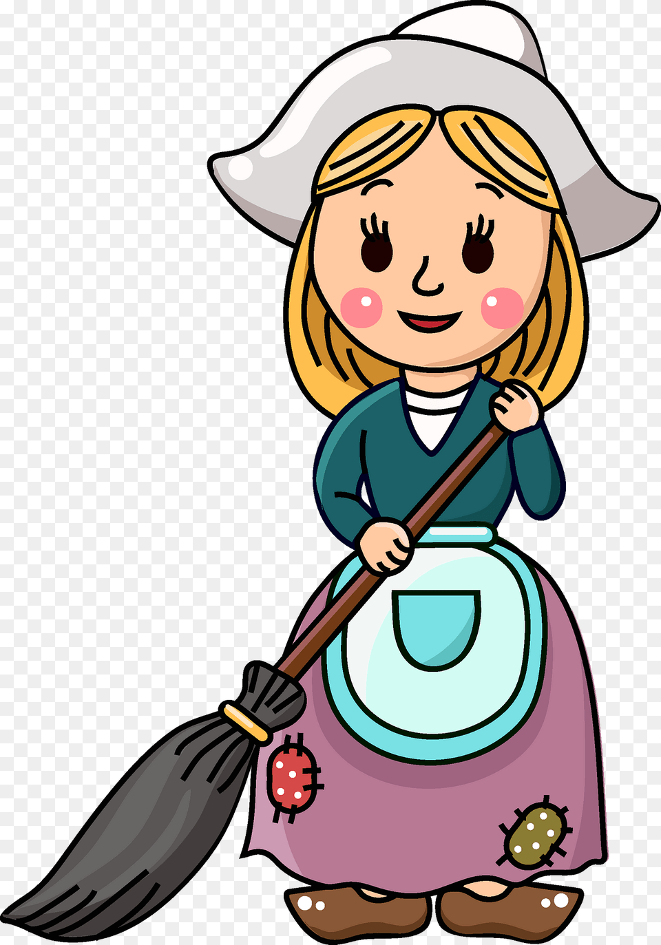 Cinderella Clipart, Cleaning, Person, Face, Head Free Png
