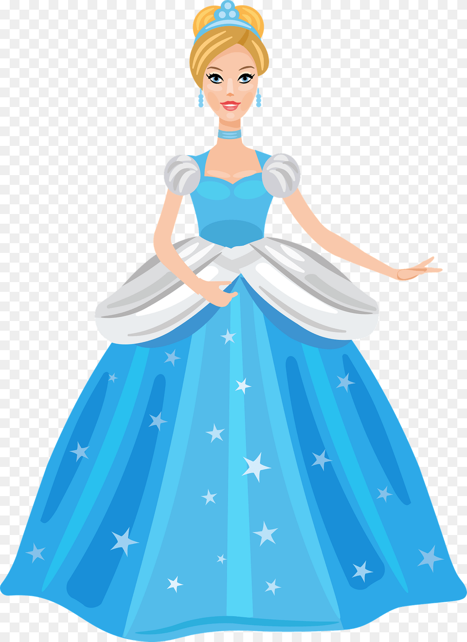 Cinderella Clipart, Clothing, Dress, Formal Wear, Child Free Transparent Png