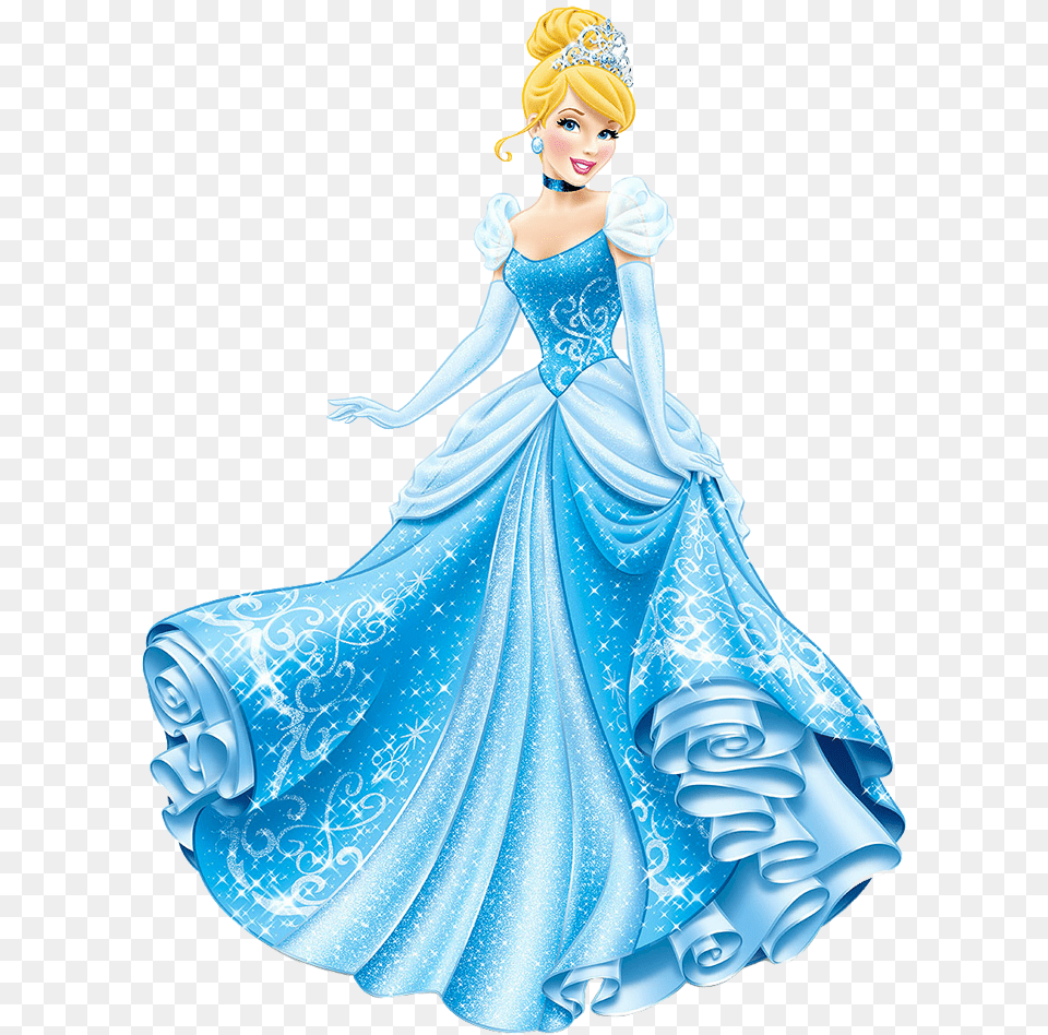 Cinderella Clipart Cinderella Disney Princess Hd, Figurine, Clothing, Dress, Formal Wear Free Transparent Png