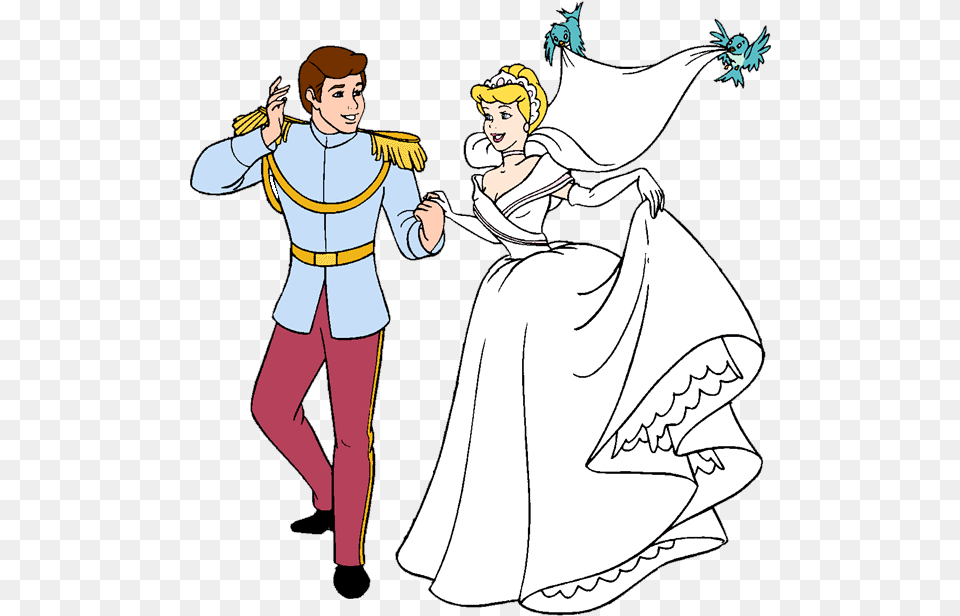 Cinderella Clock Silhouette Midnight Google Search Cinderella And Prince Clipart, Book, Comics, Publication, Adult Free Png Download
