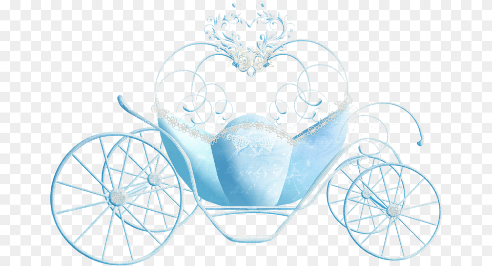 Cinderella Disney Princess Clip Art Blue Cinderella Carriage, Transportation, Vehicle, Machine, Wheel Free Png