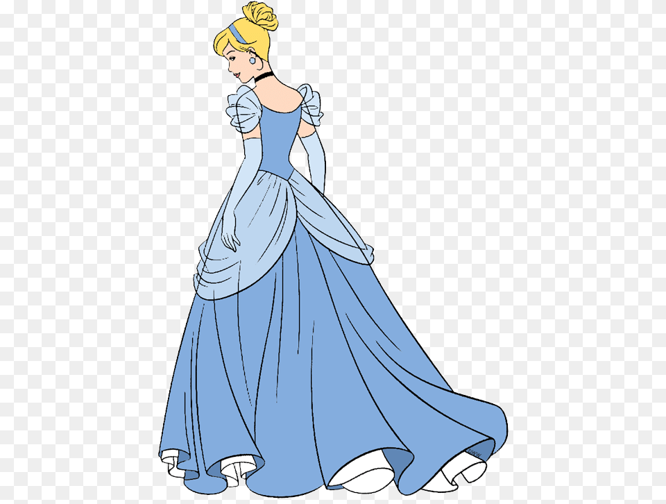 Cinderella From The Back, Clothing, Dress, Gown, Fashion Free Transparent Png