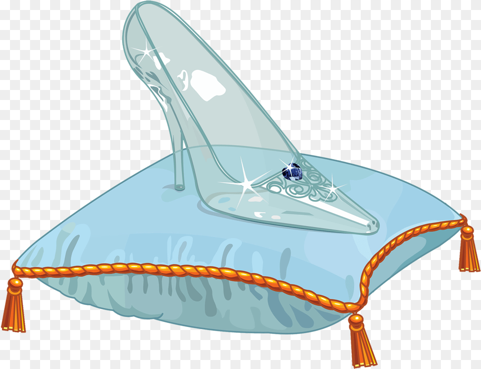 Cinderella Glass Slipper Clipart Pantoufle De Vair De Cendrillon, Vehicle, Boat, Sailboat, Transportation Free Png