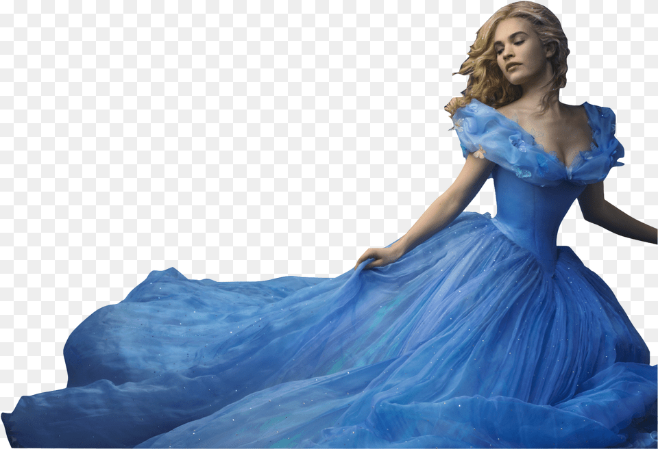 Cinderella Lily James Cinderella, Gown, Formal Wear, Clothing, Dress Png