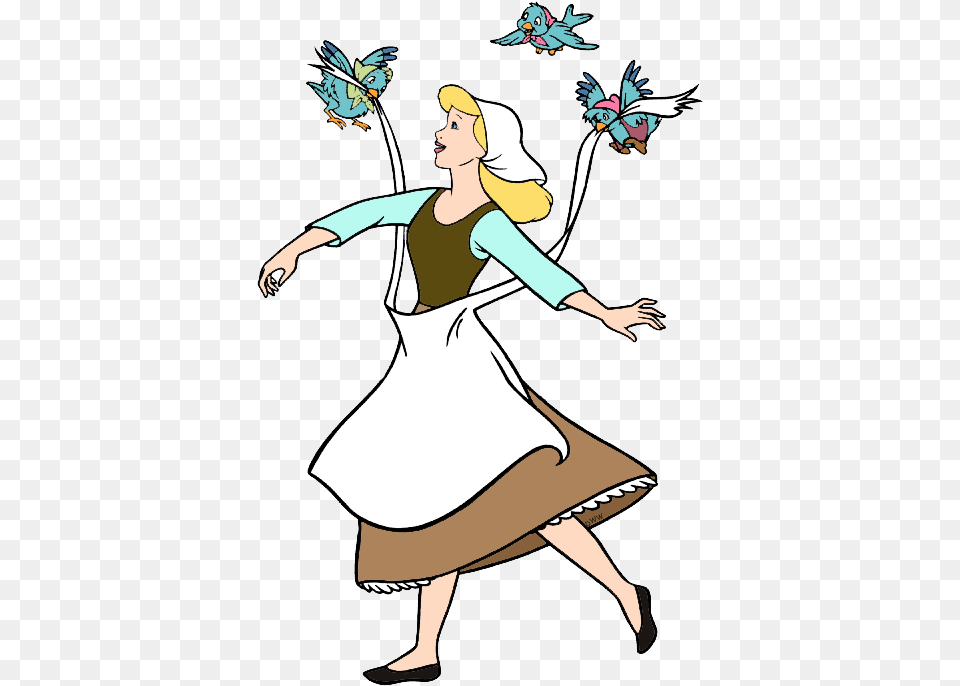 Cinderella Mice And Birds Clip Art Cinderella And The Birds, Adult, Female, Person, Woman Free Transparent Png