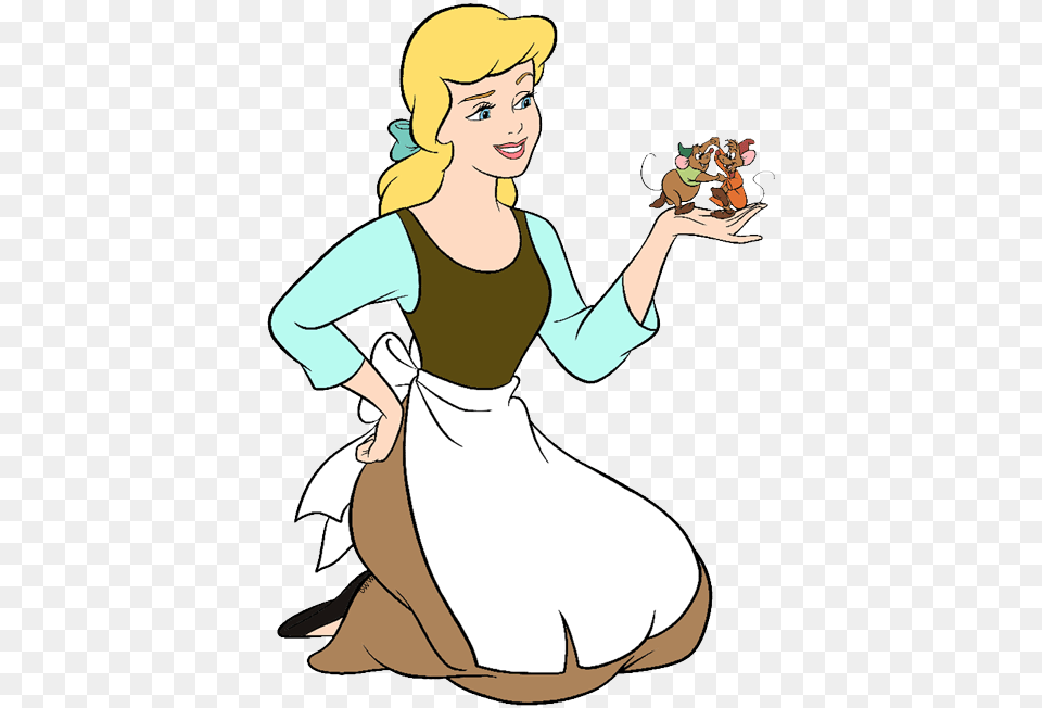 Cinderella Mice And Birds Clip Art Cinderella With Mice, Adult, Female, Person, Woman Free Png