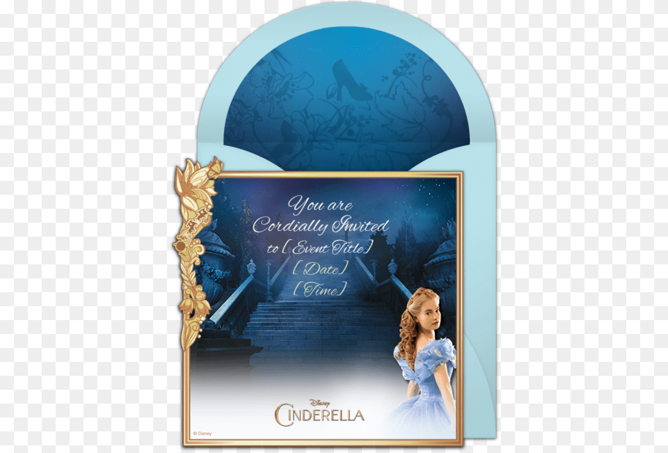 Cinderella Movie Cinderella Movie Party Invitations Printable, Child, Female, Girl, Person Free Png Download