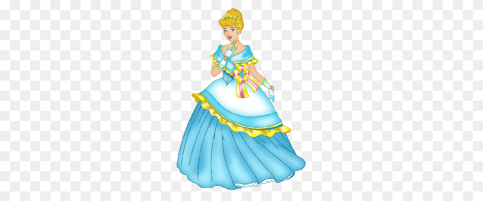 Cinderella Princess Clipart, Clothing, Dress, Adult, Person Png Image