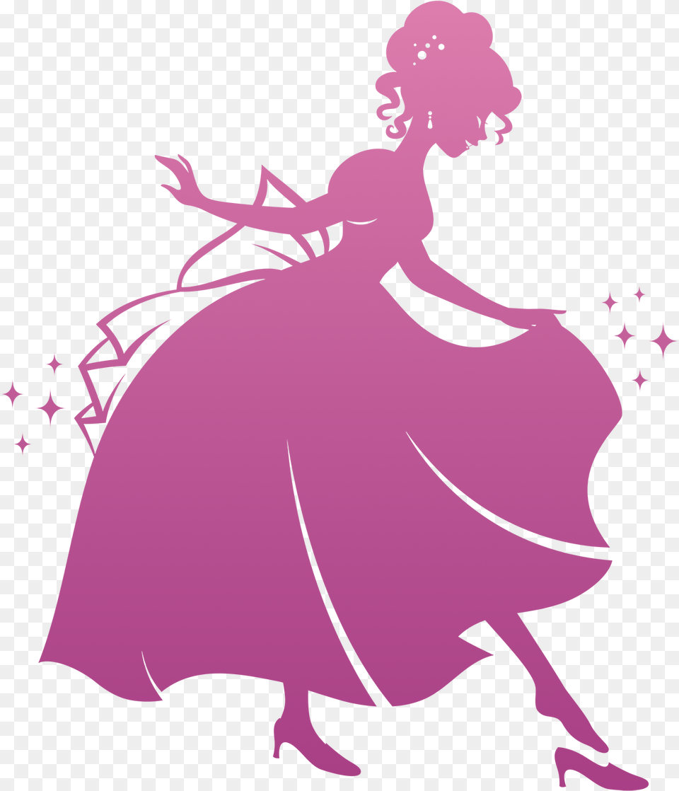 Cinderella Royalty Silhouette Cinderella, Person, Leisure Activities, Dancing, Adult Free Png