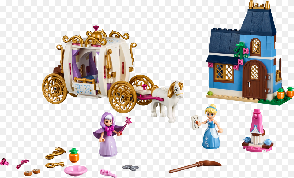 Cinderella S Enchanted Evening Lego Cinderella Horse And Carriage, Figurine, Toy, Doll, Person Free Png