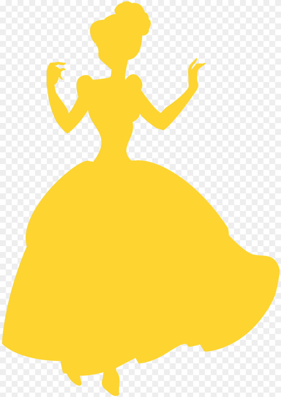 Cinderella Silhouette, Clothing, Dancing, Dress, Leisure Activities Png Image