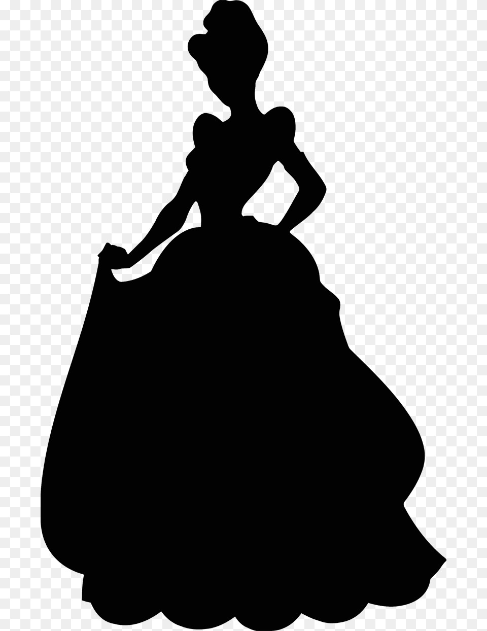 Cinderella Silhouette Disney Princess, Lighting, Firearm, Weapon, Symbol Png Image