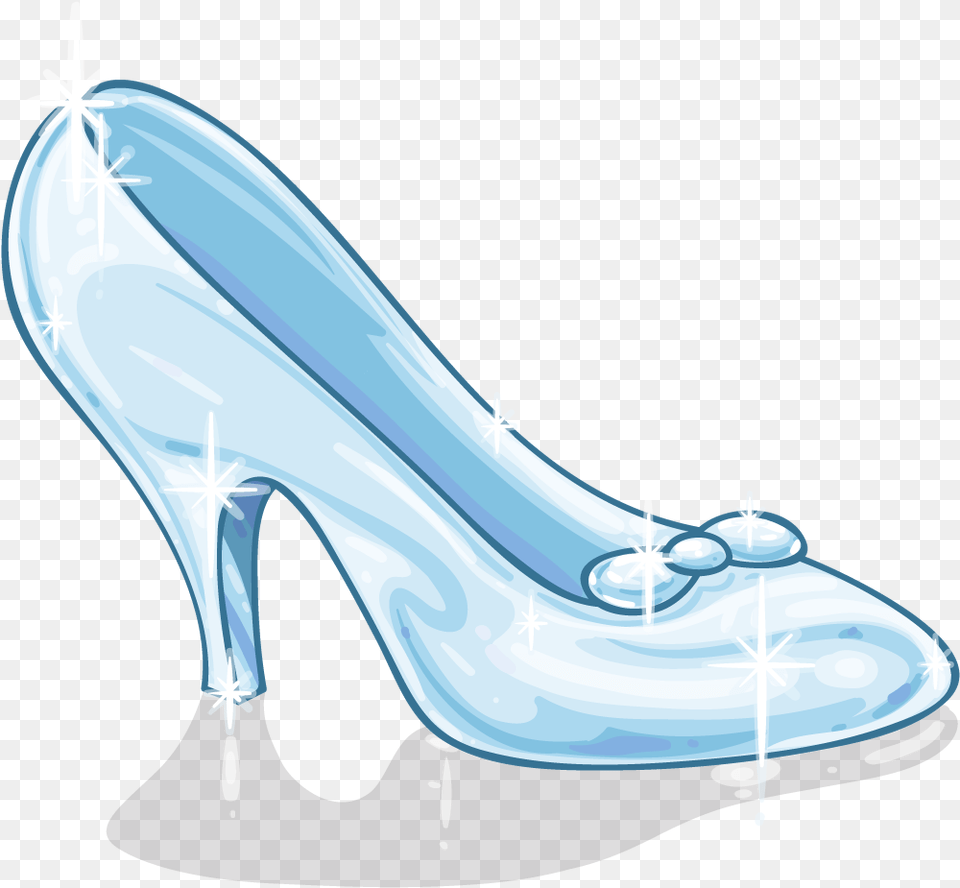 Cinderella Slipper Cinderella Cartoon Glass Slipper, Clothing, Footwear, High Heel, Shoe Free Png Download