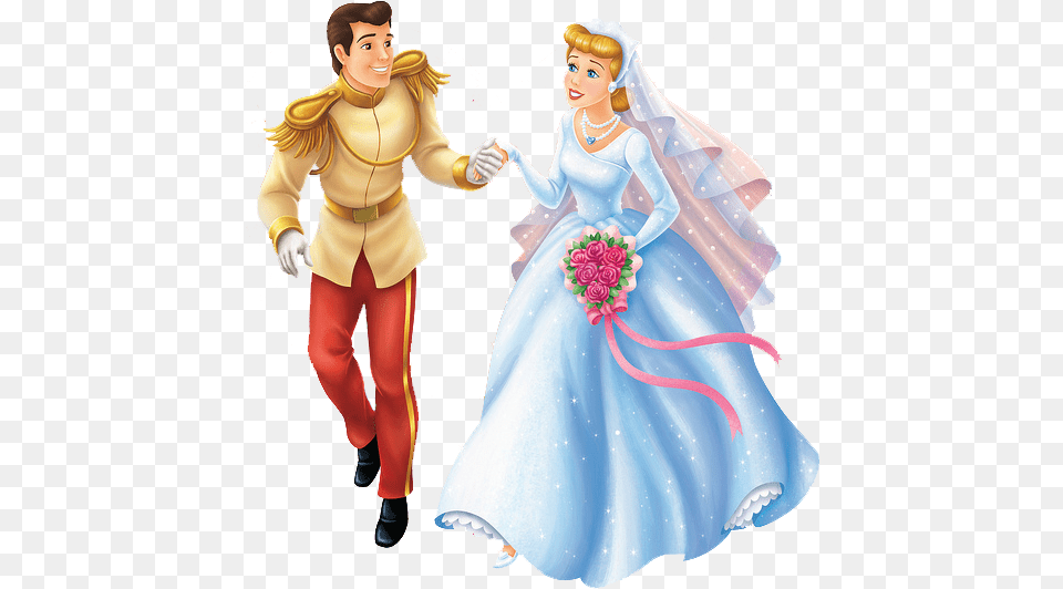 Cinderella Wedding Clipart Cinderella And Prince Wedding, Publication, Book, Clothing, Comics Free Png Download