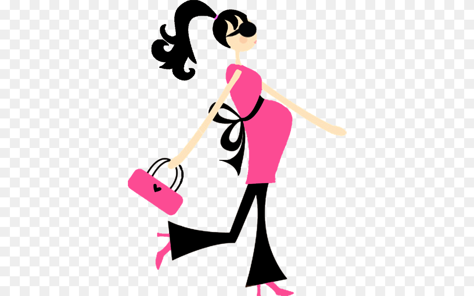 Cindy Lou Baby Shower Invitations Pink Blue Pregnant Clip Art, Accessories, Bag, Handbag, Person Free Transparent Png