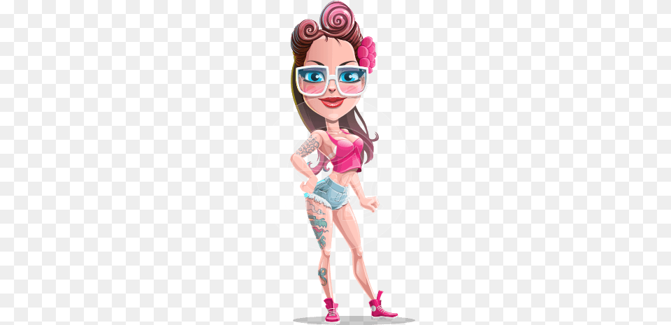 Cindy The Sexy Urban Candy Cartoon Characters Sexy, Tattoo, Clothing, Skin, Shorts Png