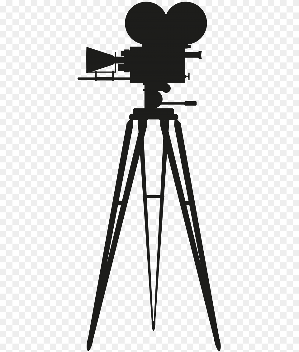 Cinema Camera Silhouette, Tripod Free Transparent Png