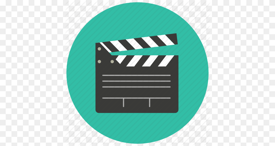 Cinema Clapper Entertainment Film Movie Scene Icon, Clapperboard, Blackboard, Road Free Transparent Png