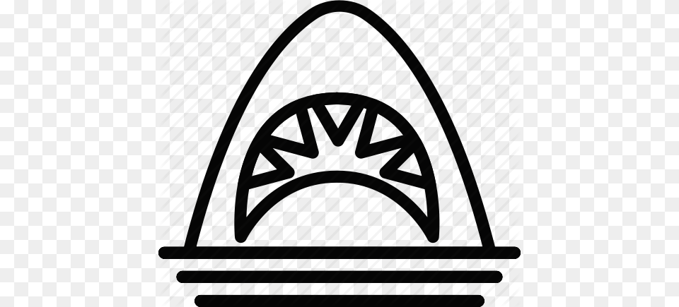 Cinema Film Jaws Movie Shark Water Icon, Arch, Architecture, Building, Bag Png Image