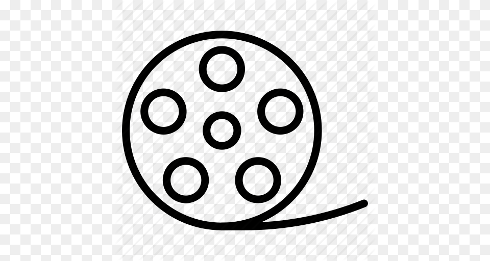 Cinema Film Movie Reel Roll Video Icon, Machine, Spoke, Wheel Free Transparent Png
