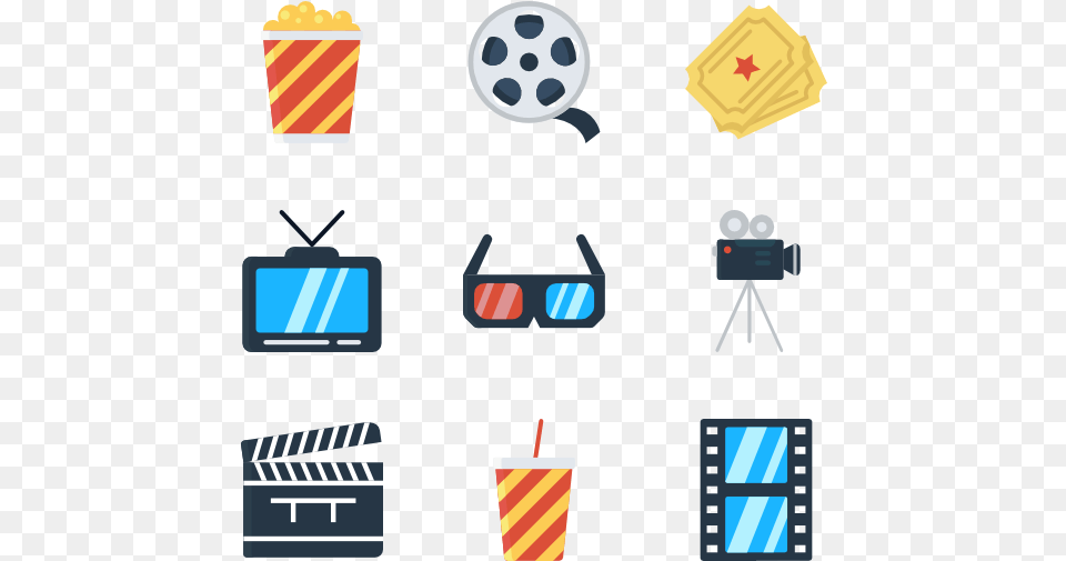 Cinema Flat Cinema Icon, Dynamite, Weapon Free Png Download