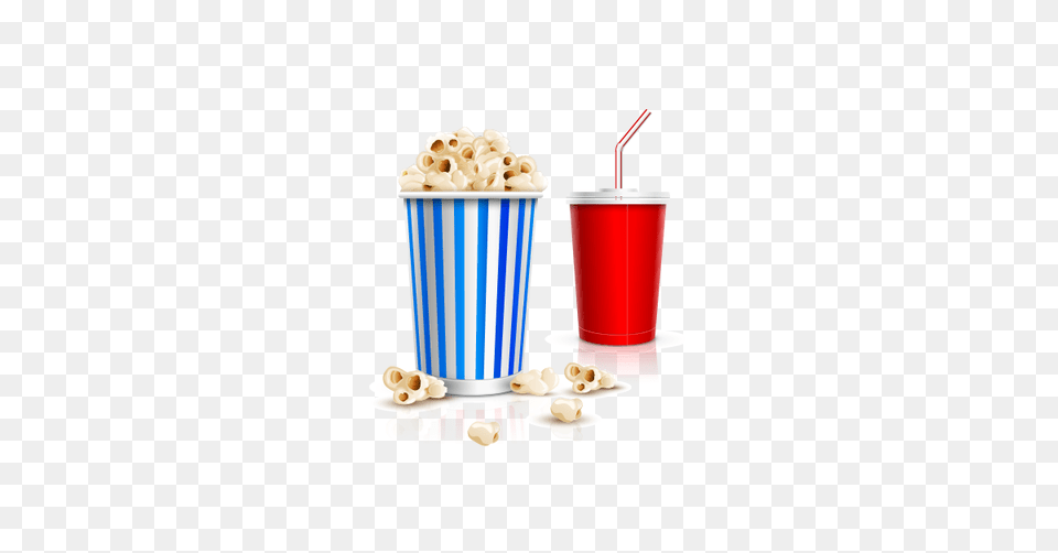 Cinema Popcorn And Drink Vector And The Graphic Cave, Food, Beverage, Juice, Cup Png Image