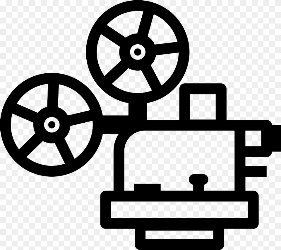 Cinema Projector Cinema Projector, Machine, Wheel, Bulldozer, Electronics Free Png Download