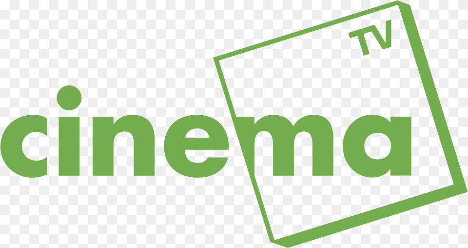 Cinema Tv Logo Transparent Cinema Tv, Green, Text, Symbol, Blackboard Free Png