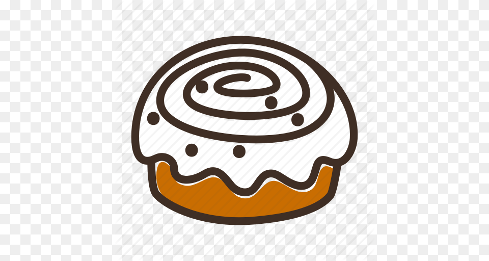 Cinnabon Clipart Cinnamon Roll Bakery Clip Art, Food, Cream, Dessert, Icing Png Image