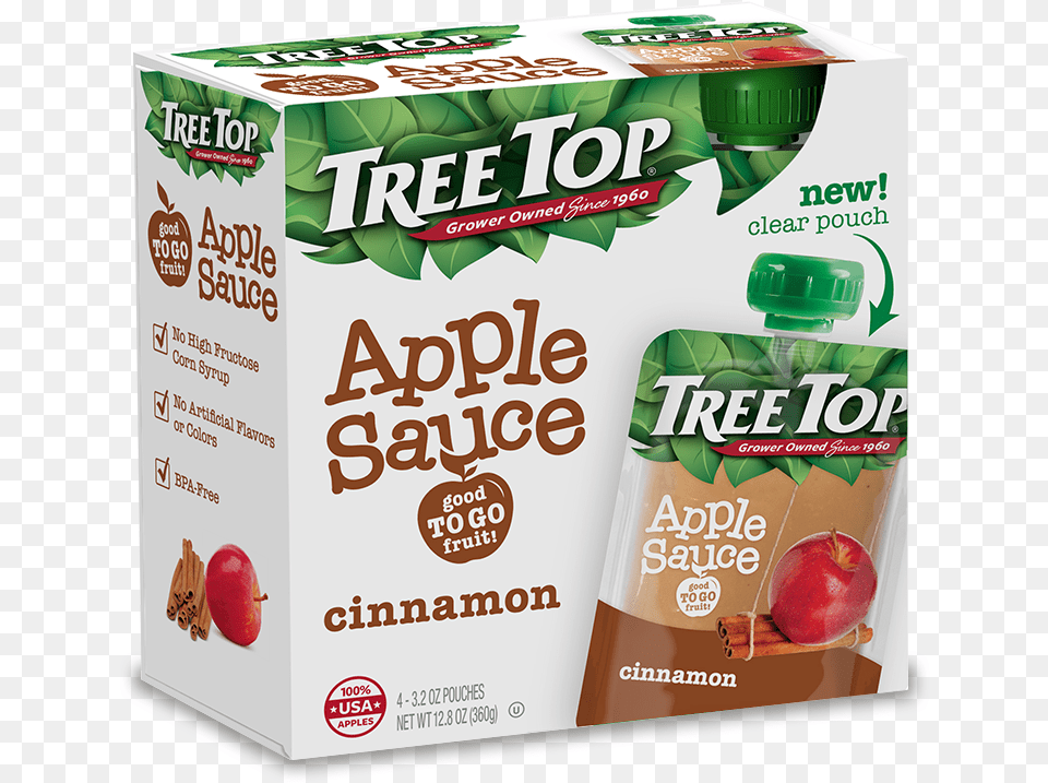 Cinnamon Apple Sauce Tree Top Cinnamon Tree Top Applesauce Pouch, Beverage, Juice Png Image