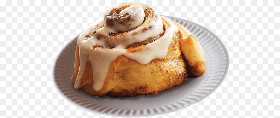 Cinnamon Bun Clip Library Download Cartoon Pictures Of Cinnamon Rolls, Bread, Cream, Dessert, Food Free Transparent Png