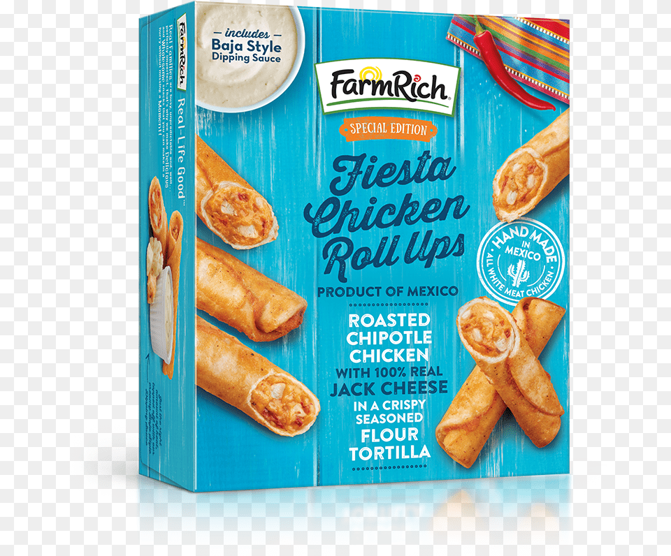 Cinnamon French Toast Sticks Fiesta Chicken Roll Ups Farm Rich, Dessert, Food, Pastry, Advertisement Free Transparent Png