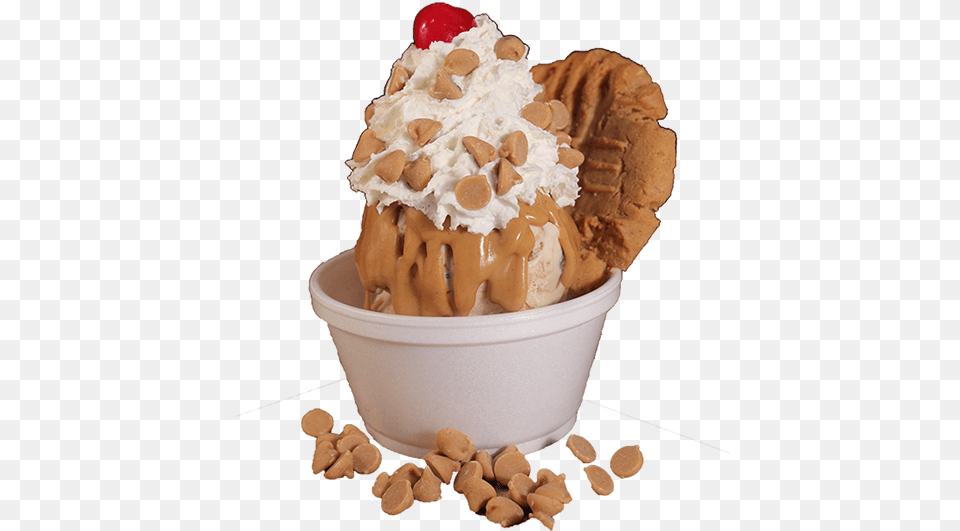 Cinnamon Ice Cream Transparent, Dessert, Food, Ice Cream, Sundae Png Image