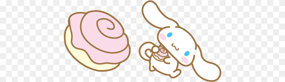 Cinnamon Roll And Cinnamoroll Cursor Sanrio Cursor, Animal, Fish, Sea Life, Shark Free Transparent Png