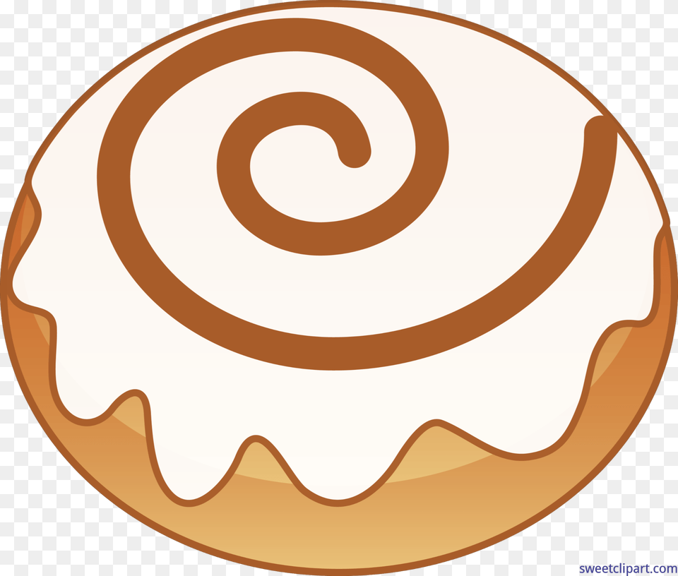 Cinnamon Roll Clip Art, Food, Sweets, Spiral Free Png