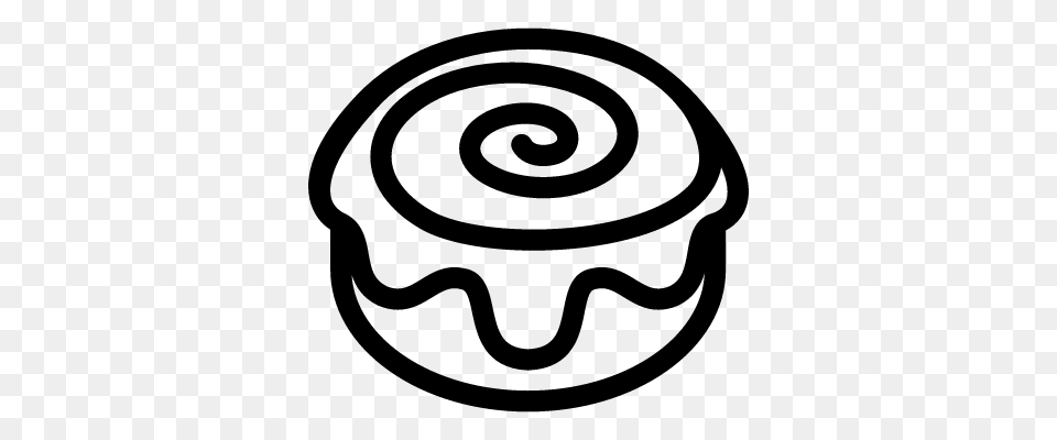 Cinnamon Roll Clipart Free Download Clip Art, Gray Png