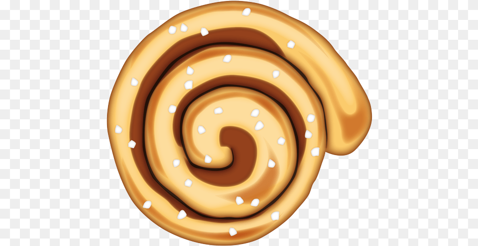 Cinnamon Roll Emoji, Bread, Food, Disk, Spiral Free Png