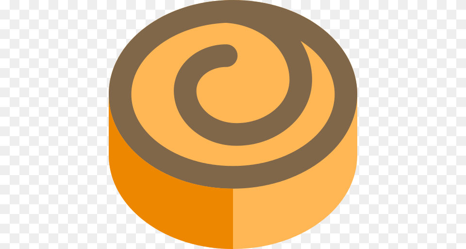 Cinnamon Roll Icon, Coil, Spiral, Food, Sweets Free Png Download