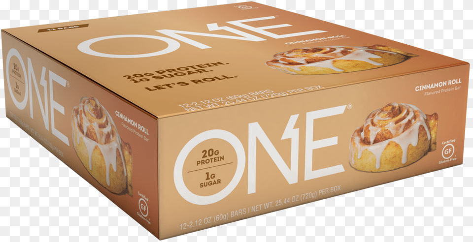 Cinnamon Roll One Bar, Box, Dessert, Food, Pastry Free Transparent Png